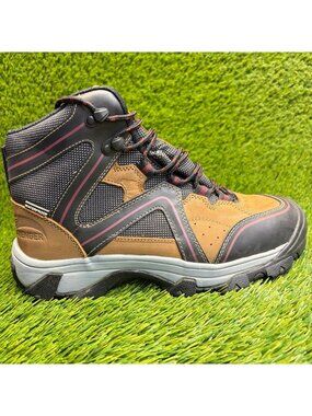 Avenger Crosscut Mid 6" WP EH Mens Size 7.5E Brown Steel Toe Safety Work Boots
